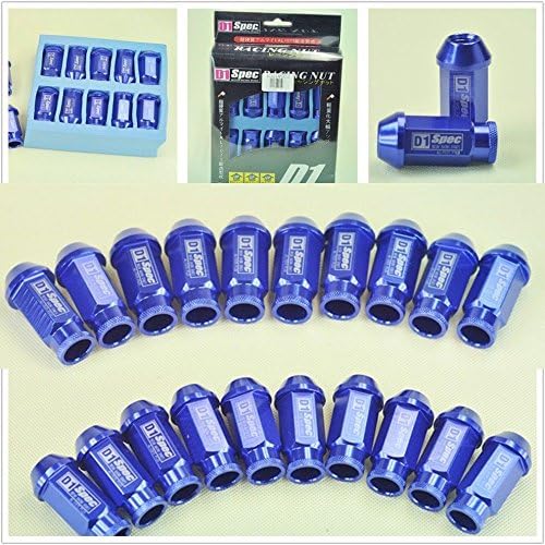 favoyork 20PCS Blue Motor Racing Wheel Lug Nuts M12 x1.5MM For Toyota Honda Mazda