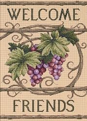 Dimensions Needlecrafts Counted Cross Stitch, Welcome Friends