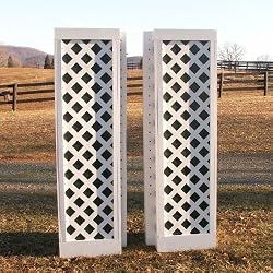 Lattice Column Standards Wood Horse Jumps 2 Heights