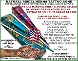 12 Bridal Henna Mehendi Cones Freshly made & sold By Herbal Beauty Supply on Amazon