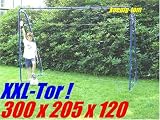  : 3m XXL Fu&szlig;balltor Metall extra stabil Hudora 32mmT&Uuml;V GS