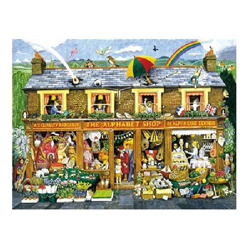 6121FT2RSWL Sunsout Alphabet House Floor 48 Piece Jigsaw Puzzle