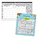 Blueline 2017 Academic Monthly Coloring Desk Pad, Botanica, August to July, 17.75 x 10.875
