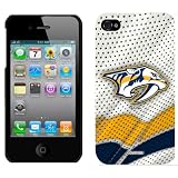 Nashville Predators - Away Jersey design on iPhone 4 / 4S Thinshield Snap-On Case by Coveroo