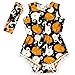 Anbaby Baby Halloween Outfit Pompom Romper Toddler Halloween Costumes