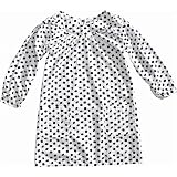 W/O POLKA DOT DRESS WHITE S