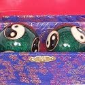 Green Multi Yin Yang Health Balls - Chinese Exercise Balls