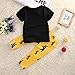 Baby Boys Short Sleeve Graphic T-Shirt and Animal Print Pants Outfit (100(18-24M))