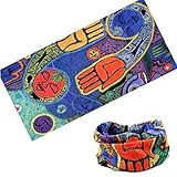 Cycling Headband Thick Absorbent Head Wrap Face Shield Scarves (Abstraction)