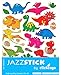 Jazzstick 110 Small Glitter Cute Dinosaur Scrapbook Stickers for Kids 10 Sheets 09A17