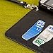 MPERO HTC One Max Wallet Case, [Flex Flip] Cover with Card Slots and Wrist Strap (Black)