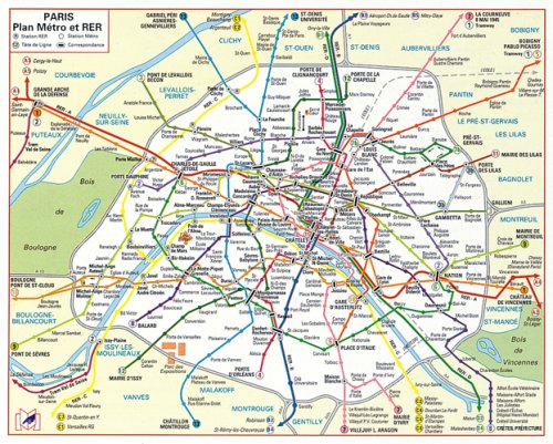 City Travel Guides Discounted  Livres : Plan de ville : Métro Rer (plan plastifié avec pochette)