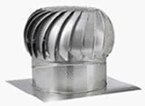 Ventamatic CX0014WS Wind Turbine Attic Ventilator with Base and Riser
