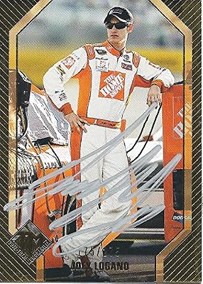 AUTOGRAPHED Joey Logano 2012 Press Pass Total Memorabilia (#20 The Home Depot Racing) Gold Insert Signed Collectible NASCAR Trading Card with COA (#175 of only 275 produced!)