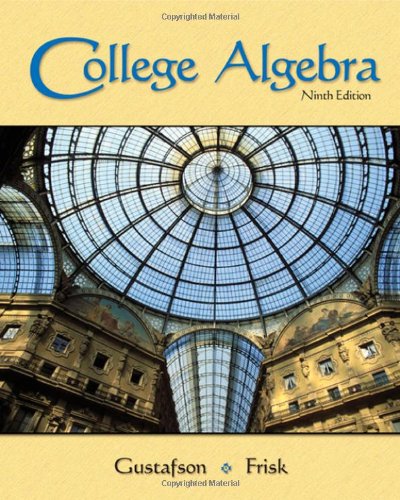 College Algebra: Ninth Editon (with Interactive Video Skillbuilder CD-ROM) (Available 2010 Titles Enhanced Web Assign)