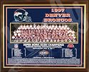 1997 Denver Broncos NFL Football Super Bowl 32 XXXII Championship 13x16 Plaque