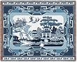Willow Blue Throw - 54 x 70 Blanket/Throw