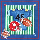 Art4Kids Blue Jean Football Mounted Art Print... by Art4Kids