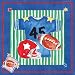 Art4Kids Blue Jean Football Mounted Art Print -18