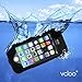 vcloo iPhone SE Waterproof Case, 20ft(6M) iPhone 5S Underwater Case, Dust Proof, Snow Proof, Shock Proof, Heavy Duty Full Sealed Underwater Swimming Diving Protactive Case for iPhone 5/5S/SE Black