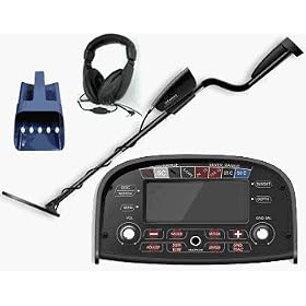 Super Eagle Metal Detector Selective Notching and Range and Higher Sensitivity LCD Display Kit Complete with Headphones
