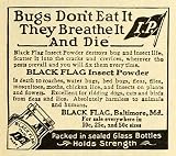 1918 Ad Black Flag Insect Powder Insecticide Pesticide Products Baltimore IP - Original Print Ad