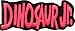 Dinosaur Jr - Pink Logo on Black - Embroidered Iron On or Sew On Patch