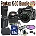 Pentax K-30 Digital Camera with 18-135mm WR and 50-200mm AL Lens Kit (Black) + 16GB SDHC Class 10 Memory Card + Extended Life Battery + External Rapid Travel Quick-Charger + USB Card Reader + Memory Card Wallet + Shock Proof Deluxe Case + 3 Piece Professional Filter Kit + Professional Full Size Tripod + Accessory Saver Bundle!