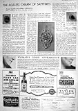 1930 個のサファイアリングダイヤモンドのコーンフラワーの青いカボション風 Vichy-celestins リング ダイヤモンド