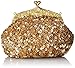 Chicastic Fully Sequined Mesh Beaded Antique Style Wedding Evening Formal Cocktail Clutch Purse