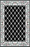 Review Home Dynamix  / Traditional Area Rug, Home Dynamix Premium 4'x5' Black