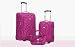 Travelers Club EVA-94203-EX - Botanical Garden 3 Piece Feather-Lite EVA Expandable Luggage Set - Pink