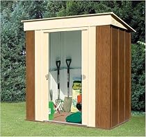Outdoor Metal Oakdale Pent Garden Shed 6'x4'