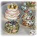 6127GgnP6LL. AA75  3D Flowered Dragonfly Box Swarovski Crystals Jewelry, Trinket, Round Pill Box FREE SHIP! Certificate of Authenticity