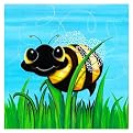Trademark Global Bee at Play by Sylvia Masek - 14x14x1.5