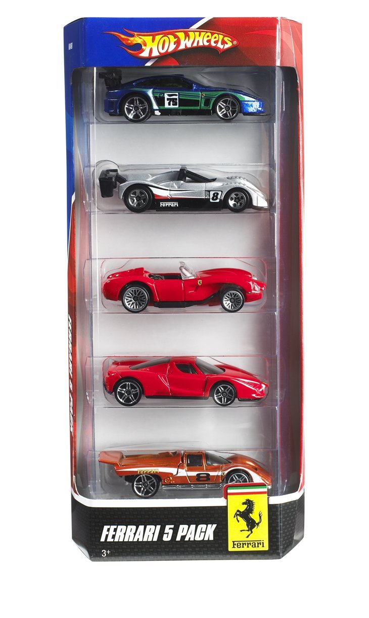 Hot Wheels Ferrari 5Pack Styles May Vary