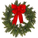 24 Christmas wreath with red bow