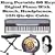 Korg SP250 Portable 88 Key Digital Piano With Keyboard Stand Bundle & Bench; Headphones; 10ft Qtr-Qtr Instrument Cable
