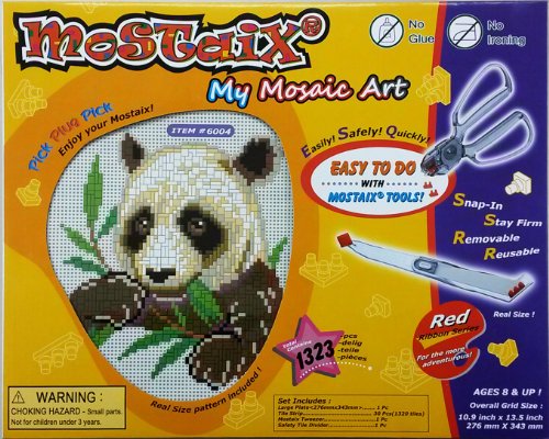Imagen 4 de Brainstorm - Mostaix Cinta Roja Panda Serie Mosaic Art Set