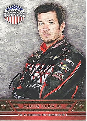 AUTOGRAPHED Martin Truex Jr. 2014 Wheels American Thunder (#78 Furniture Row Racing) Signed Collectible NASCAR Trading Card with COA