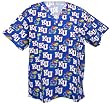 KU Logo Kansas University Jayhawks Scrubs Top Shirt-Size MED- 100% Natural Cotton - NOT a CHEAP BLEND - For HIM or HER- GIFT Ideas for Man Men Woman Women Ladies Nurses MOM Mother or DAD Father