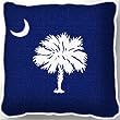South Carolina Palmetto Moon Blue Pillow - 17 x 17 Pillow - South Carolina State Bulldogs