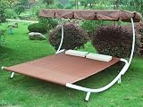 XXL RELAXLIEGE SONNENLIEGE GARTENLIEGE DACH BETT BRAUN
