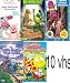 set movies 10 vhs movies : Fisher-Price I Love Dinosaurs: The king Dinosaurs, Quigley-18-Spike , Baby Einstein - Baby MacDonald, Ribbits! The Hero of Hoppers Landing, Barney's Magical Musical Adventure, Bill & Gloria Gaither Present The Branch Office: I'm Something Special, Little Engine That Could, Things That Go Vroom, Maggie and the Ferocious Beast - We Are Family, Wee Sing Together