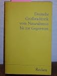Deutsche Gro�stadtlyrik vom Naturalis...