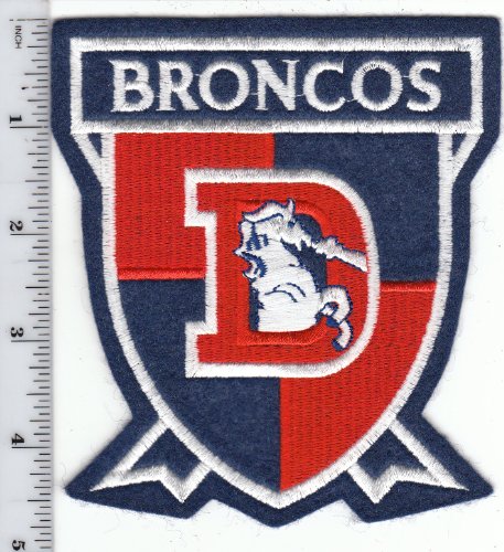 Vintage NFL Denver Broncos Old Logo Throwback LARGE 4 3/4