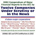 2002 Compendium of Major Financial Reports to the SEC by Twelve Companies under Scrutiny or In the News: Adelphia Communications, AOL Time Warner, Enron, ... Lynch, Polaroid, Qwest, WorldCom, and Xerox
