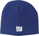 NFL Men's End Zone Uncuffed Knit Hat - K173Z (New York Giants, One Size Fits All)