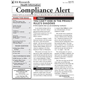 Health Information Compliance Alert by