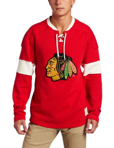 NHL Men's Chicago Blackhawks Retro Sport Jersey (Red, X-Large)